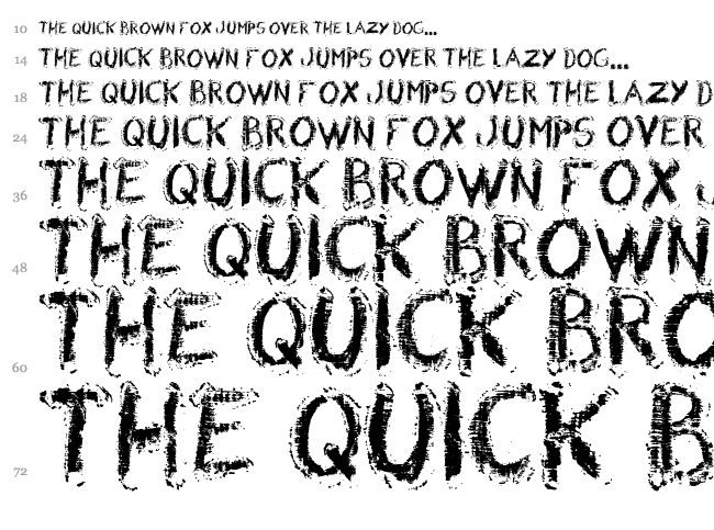 Wrong Board 1 font waterfall